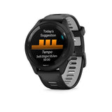 Garmin Forerunner 265 GPS Running Smartwatch - 46mm Black with Gray Strap