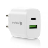 Charger 25W USB-C PD PPS & USB Quick Charge 3.0 Wall Charger - White