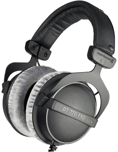 Beyerdynamic DT 770 PRO Wired Studio Headphones (Black) - 3.5mm/6.35mm Adapter