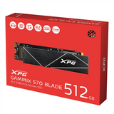 ADATA GAMMIX S70 Blade 512GB M.2 PCIe SSD