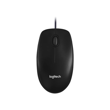 Logitech M100 Wired Optical Mouse - Black