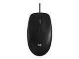 Logitech M100 Wired Optical Mouse - Black
