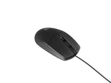 Natec Ruff Plus Wired Optical Mouse - Black