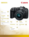 Canon - EOS R8 Body + RF 24-50mm F4.5-6.3 IS STM (AIP) - Megapixel 24.2 MP - Image stabilizer - ISO sensitivity (max) 102400 - Display diagonal 3 " - Wi-Fi - ...