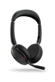 Jabra Evolve2 65 Flex MS Stereo Headset - On-Ear Bluetooth Wireless ANC USB-C Black