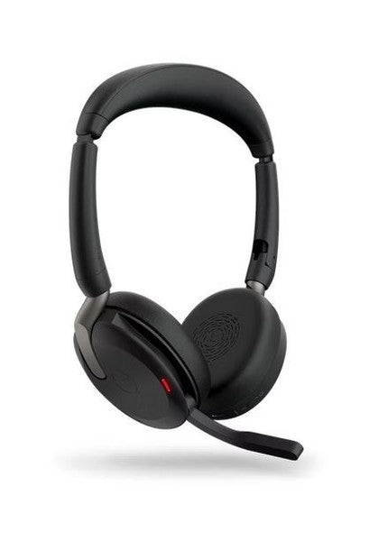 Jabra Evolve2 65 Flex UC Stereo Headset - On-Ear Bluetooth, ANC, USB-C, Black