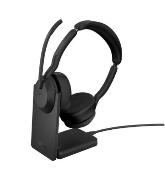 Jabra Evolve2 55 Link380c MS Stereo Headset with Charging Stand