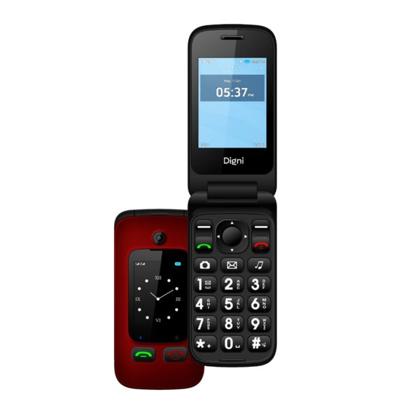 Digni Flip by eSTAR Clamshell Phone - 2.4'' Main Display, 1.77" External Display