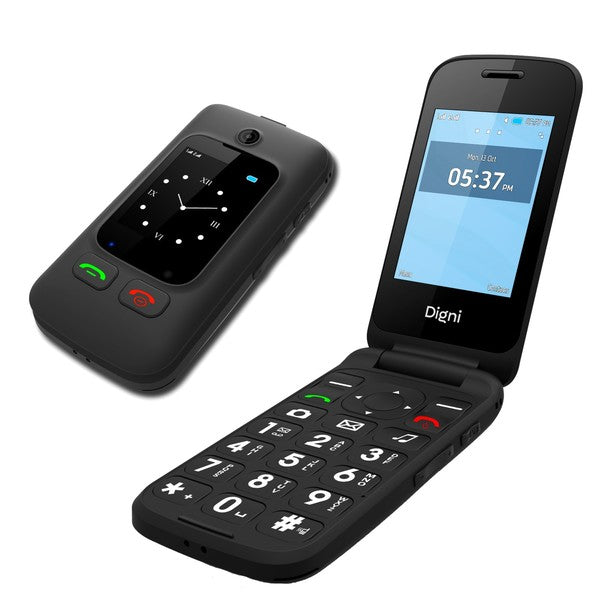 Digni Flip by eSTAR Clamshell Phone - Black