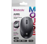 Wireless mouse silent click AURIS MB-027 800/1200/1600 DPI black