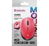 Wireless mouse silent click AURIS MB-027 800/1200/1600 DPI red