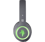 DEFENDER FREEMOTION B571 LED Bluetooth Headphones with Microphone