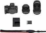 Canon EOS R100 + 18-45 + 55-210mm, black