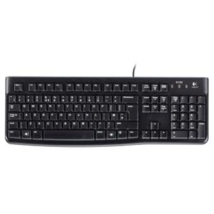Logitech K120 Corded USB Keyboard - Black