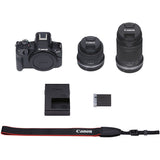 Canon EOS R50 + RF-S 18-45 IS STM + RF-S 55-210MM F5-7.1 IS STM (Black)
