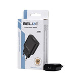 Charger 30W GaN Dual Port Wall Charger with LED Indicator (USB-A + USB-C) - Black (CC229)