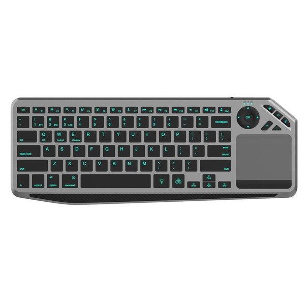 TECHLY Bluetooth & 2.4GHz Wireless Dual Mode Backlit Keyboard with Touchpad for Smart TV