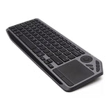 TECHLY Bluetooth & 2.4GHz Wireless Dual Mode Backlit Keyboard with Touchpad for Smart TV