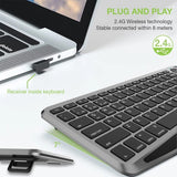TECHLY Bluetooth & 2.4GHz Wireless Dual Mode Backlit Keyboard with Touchpad for Smart TV