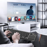 TECHLY Bluetooth & 2.4GHz Wireless Dual Mode Backlit Keyboard with Touchpad for Smart TV