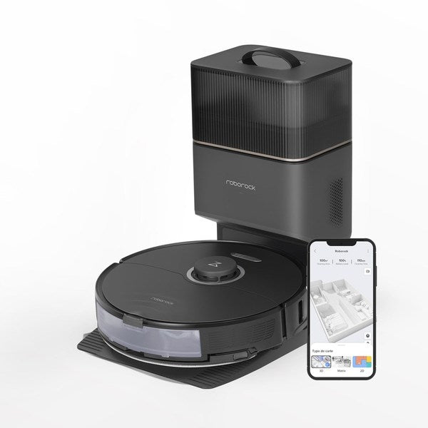 Roborock S8+ - robot vacuum cleaner - black - S8P52-00