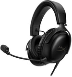 HyperX Cloud III – Wired Gaming Headset, PC, PS5, Xbox Series X-S, Angled 53mm Drivers, DTS, Memory Foam, Durable Frame, Ultra-Clear 10mm Mic, USB-C, U...