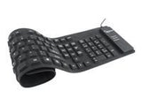 Gembird Flexible Silicone Waterproof USB+OTG Keyboard - Black