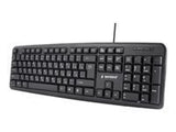 Gembird KB-U-103 USB Standard Keyboard - Black (RU Layout)