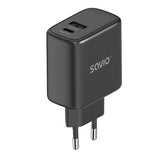 SAVIO LA-06/B USB Quick Charge Power Delivery 3.0 30W Wall Charger