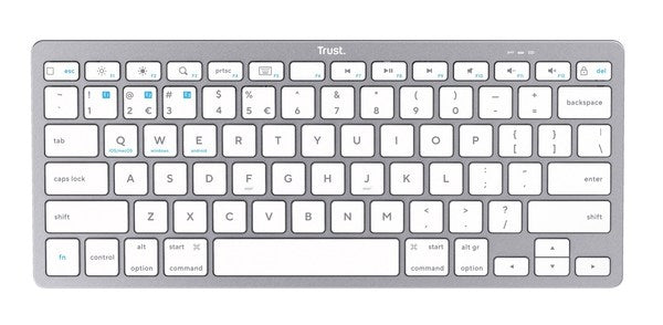 Trust Basic IS Ultra Slim Wireless Bluetooth Keyboard - Silver