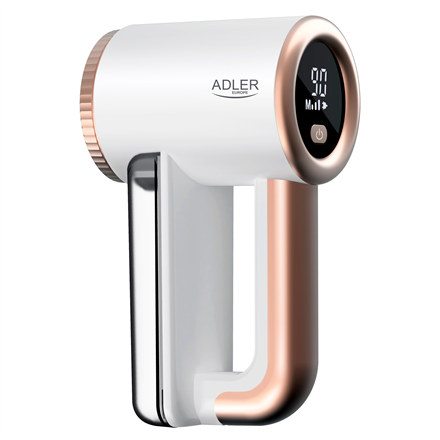 Adler AD 9617 Rechargeable Lint Remover - White/Gold, 5W
