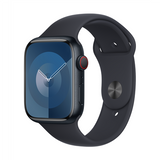 Apple Watch 9 GPS + Cellular 45mm Sport Band M/L, midnight (MRMD3ET/A)