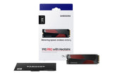 SAMSUNG 990 PRO 2TB NVMe M.2 SSD with Heatsink - PCIe 4.0, 7,450 MB/s Read
