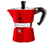 Red "Bialetti Moka Espress" coffee machine