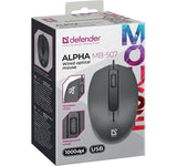 Alpha MB-507 Wired Optical Mouse - Black