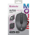 Alpha MB-507 Wired Optical Mouse - Black