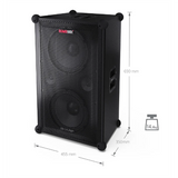 Sharp - Portable Speaker - SUMOBOX Pro CP-LS200 High Performance - 200 W - Waterproof - Bluetooth - Wireless connection - Portable - Black