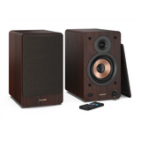 Sharp CP-SS30 Bookshelf Speakers, Brown - Sharp - Speakers - CP-SS30(BR) Bookshelf - 60 W - Bluetooth - Wireless connection - Brown
