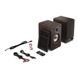 Sharp CP-SS30 Bookshelf Speakers, Brown - Sharp - Speakers - CP-SS30(BR) Bookshelf - 60 W - Bluetooth - Wireless connection - Brown
