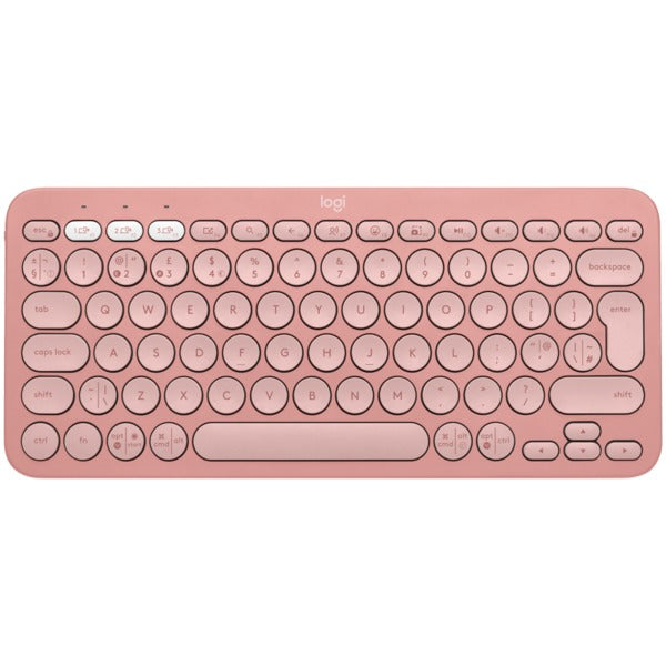 LOGITECH K380S Multi-Device Bluetooth Keyboard - Tonal Rose (US INT'L)