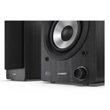 Sharp CP-SS30 Bookshelf Speakers, Black - Sharp - Speakers - CP-SS30(BK) Bookshelf - 60 W - Bluetooth - Wireless connection - Black