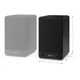 Sharp CP-SS30 Bookshelf Speakers, Black - Sharp - Speakers - CP-SS30(BK) Bookshelf - 60 W - Bluetooth - Wireless connection - Black
