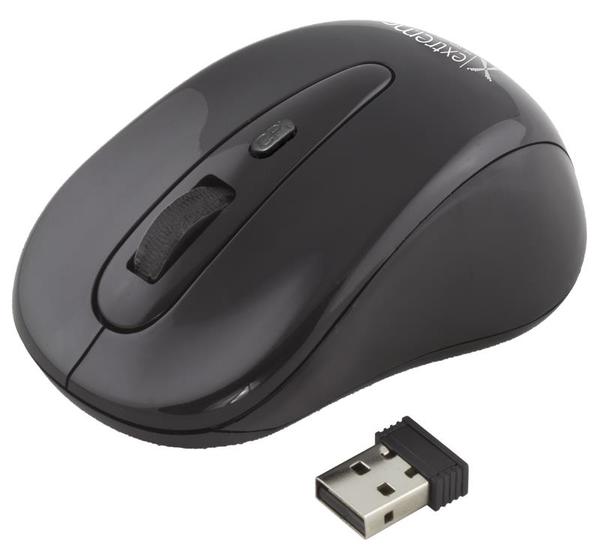 EXTREME XM104K MAVERICK Wireless Optical Mouse - 2.4 GHz, 1200 DPI - Black