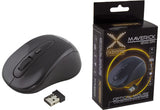 EXTREME XM104K MAVERICK Wireless Optical Mouse - 2.4 GHz, 1200 DPI - Black