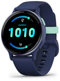 Garmin vívoactive 5 Smartwatch - Blue Metallic Aluminum Bezel with Blue Silicone Strap