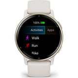 Garmin vívoactive 5 Smartwatch - Cream Gold Aluminum Bezel with Ivory Body