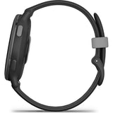 Garmin vívoactive 5 Smartwatch - Slate Aluminum Bezel, Black Body, Silicone Strap