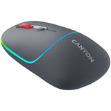 CANYON MW-22 2-in-1 Bluetooth/Wireless Mouse - Dark Grey