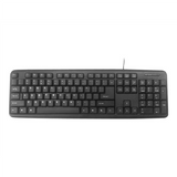 Klaviatūra KB-U-103 USB Keyboard - Black, RU Layout