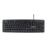 Klaviatūra KB-U-103 USB Keyboard - Black, RU Layout